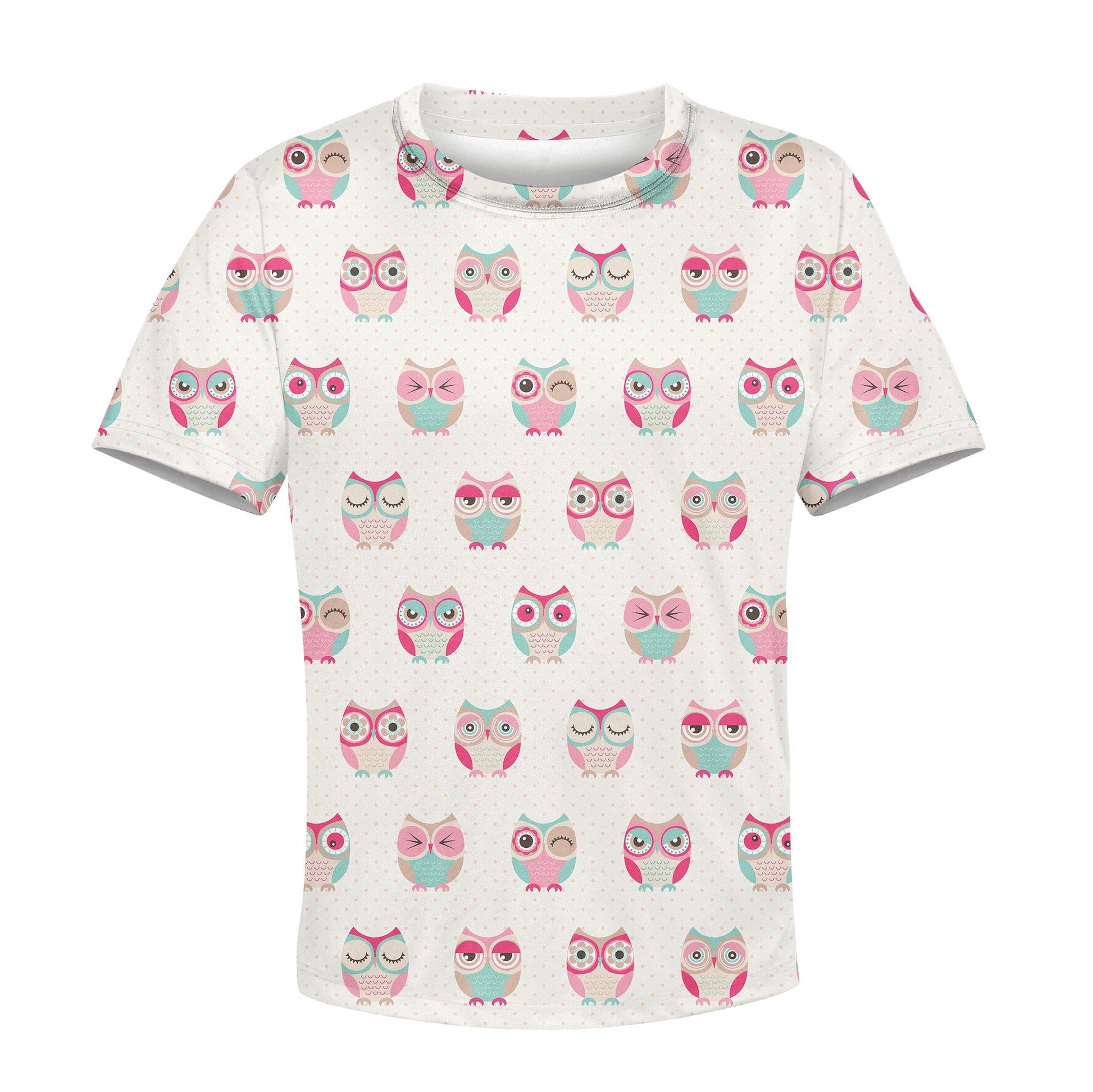 Cherub Owls Custom Hoodies T-shirt Apparel HD-PET110363K kid 3D apparel Kid T-Shirt XS 