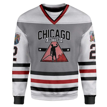 Gearhumans Chicago Shitters Christmas Vacation Hockey Jersey Custom T-Shirts Hoodies Apparel