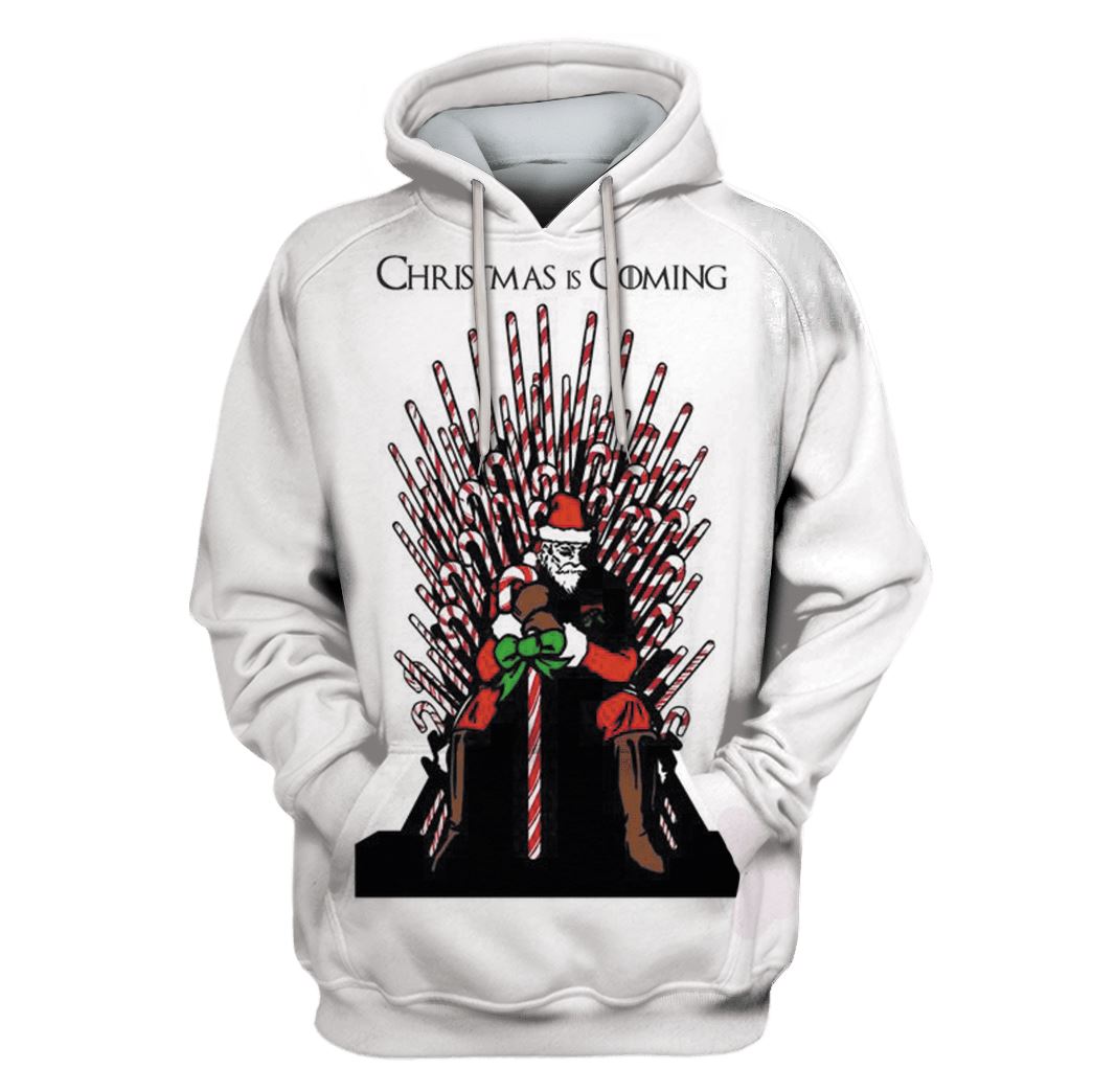 Christmas is coming Custom T-shirt - Hoodies Apparel HD-MV110671 3D Custom Fleece Hoodies Hoodie S 