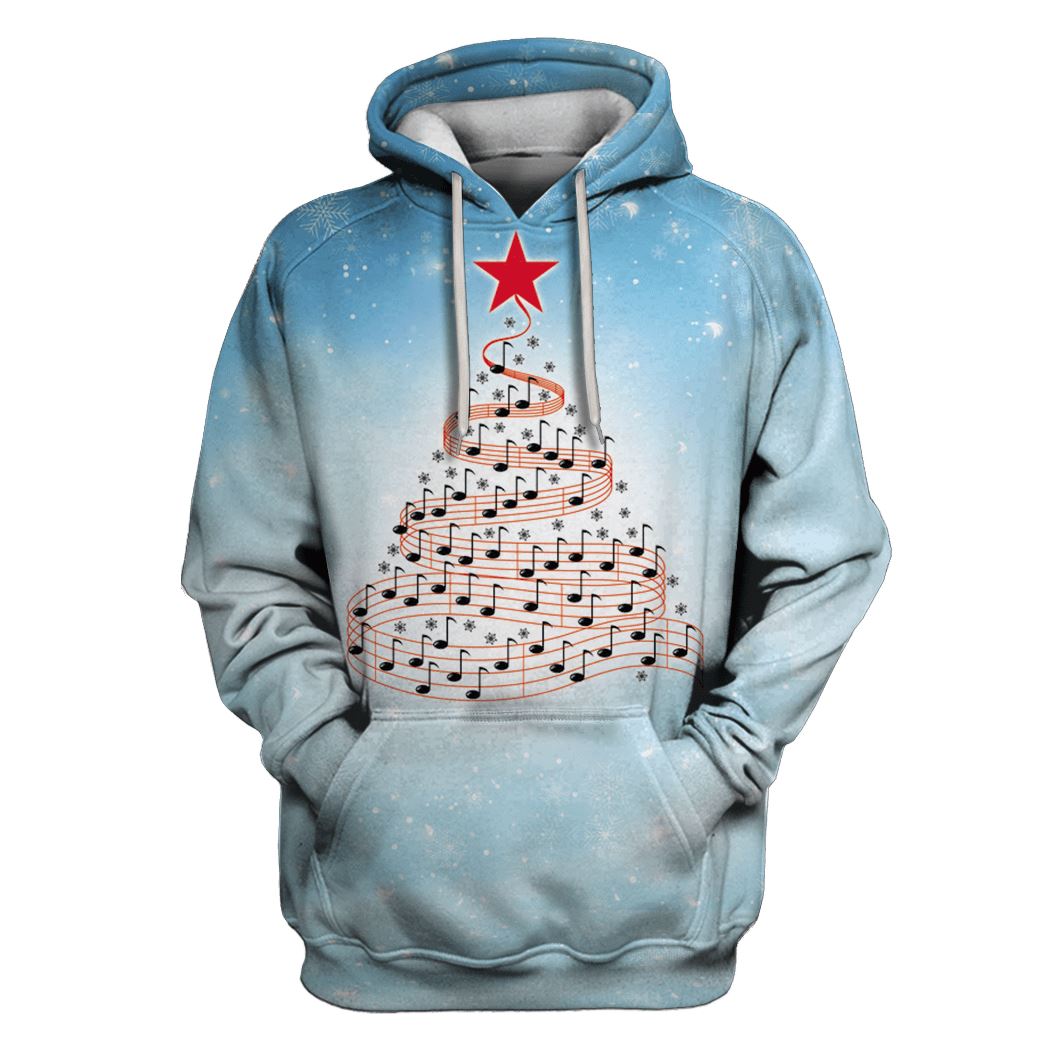 Christmas StavesTree Custom T-shirt - Hoodies Apparel HD-GH110457 3D Custom Fleece Hoodies Hoodie S 