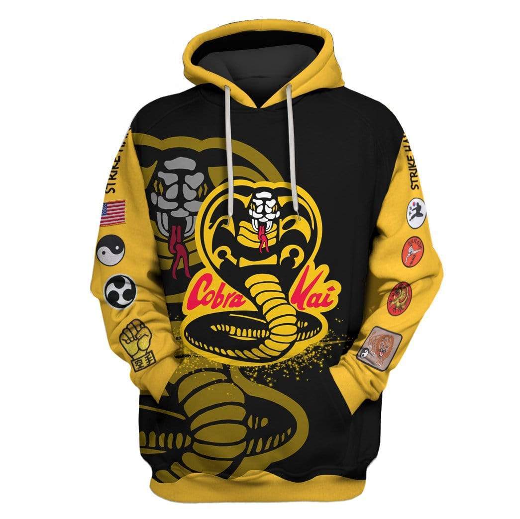 Cobra kai Custom T-shirt - Hoodies Apparel HD- GH20258 3D Custom Fleece Hoodies Hoodie S 