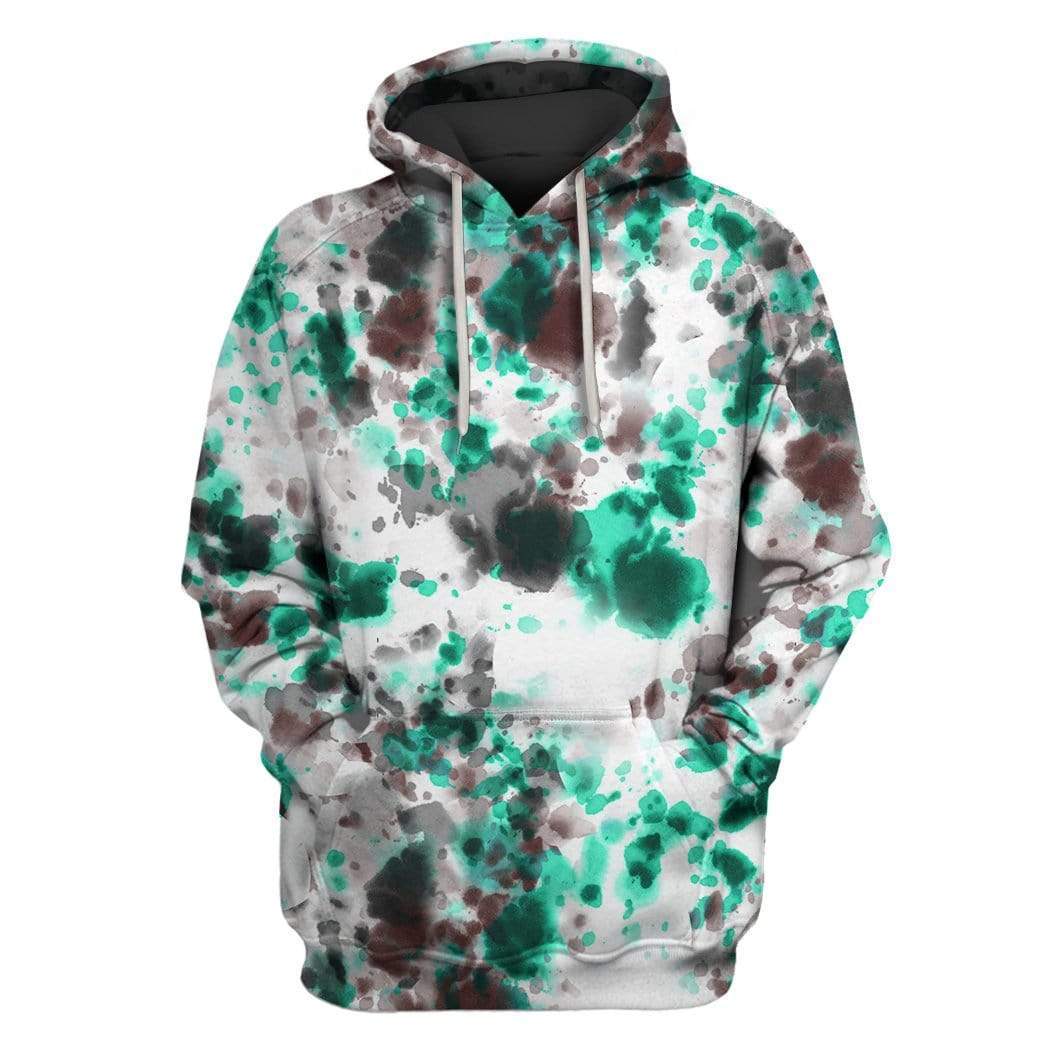 Colorful Tie dye Custom T-shirt - Hoodies Apparel HD-GH1106132 3D Custom Fleece Hoodies Hoodie S 