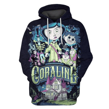 Gearhumans Coraline Hoodies - T-Shirts Apparel