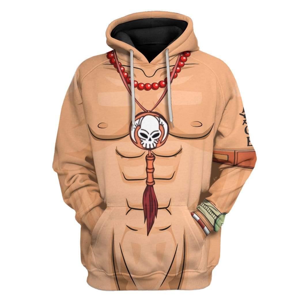 Cosplay Ace One Piece Custom T-Shirts Hoodies Apparel CO-AT2712193 3D Custom Fleece Hoodies Hoodie S 