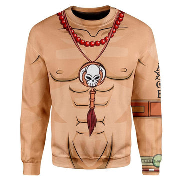 Gearhumans Cosplay Ace One Piece Custom T-Shirts Hoodies Apparel