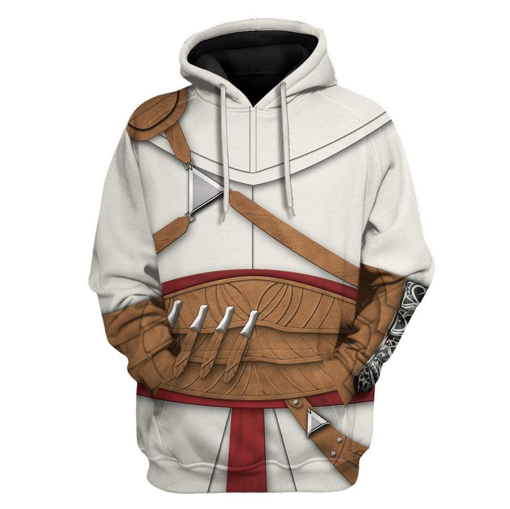 Cosplay Alta??r Ibn-La?ªAhad Assassin's Creed Custom T-Shirts Hoodies Apparel HD-QM0601204 3D Custom Fleece Hoodies Hoodie S 