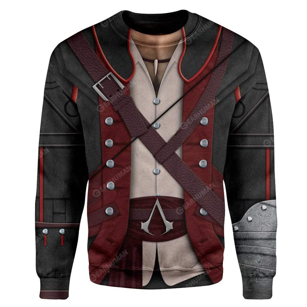 Cosplay Assassin's Creed IV 4 Black Flag Connor Kenway T-Shirts Hoodies Apparel CO-QM0312192 3D Custom Fleece Hoodies Long Sleeve S 