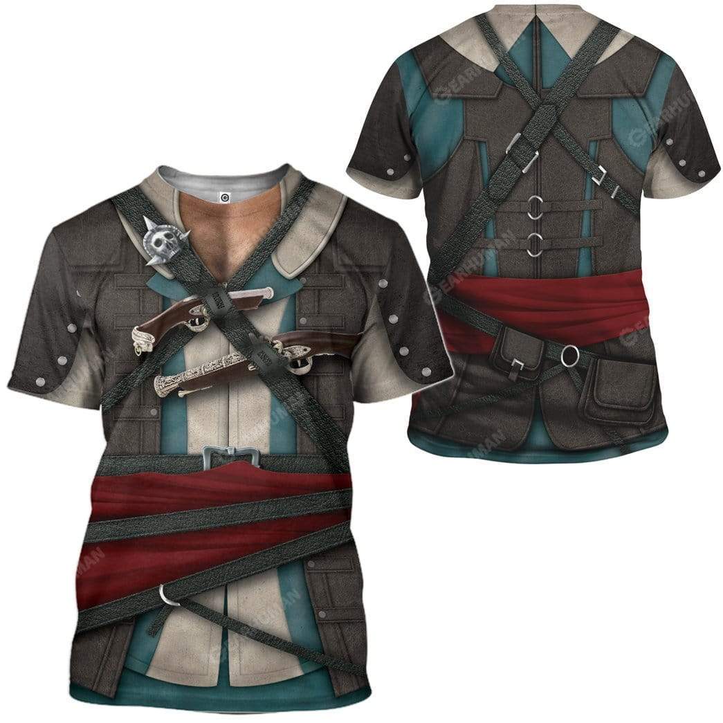 Cosplay Assassin's Creed IV 4 Black Flag Edward Kenway T-Shirts Hoodies Apparel CO-QM0312191 3D Custom Fleece Hoodies 