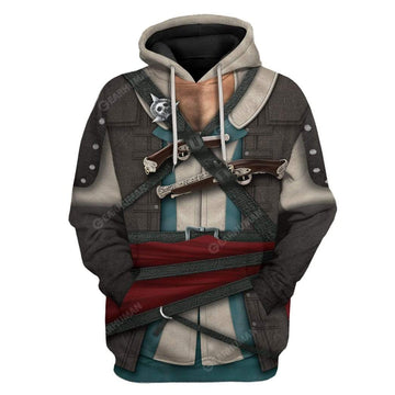 Cosplay Assassin's Creed IV 4 Black Flag Edward Kenway T-Shirts Hoodies Apparel CO-QM0312191 3D Custom Fleece Hoodies Hoodie S 