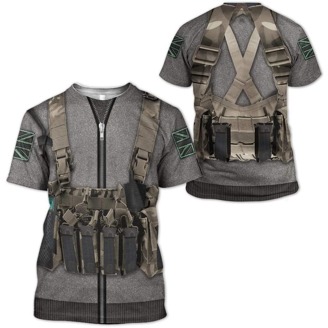 Gearhumans Call of Duty MW2 Simon Ghost Riley Custom T-Shirts Hoodie