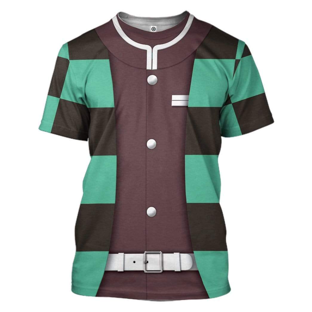 Cosplay Demon Slayer Tanjiro Custom T-Shirts Hoodies Apparel CO-TA0602202 3D Custom Fleece Hoodies T-Shirt S 