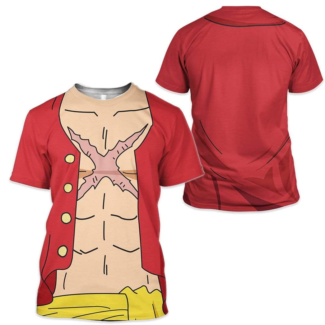 Luffy t shirt roblox one piece