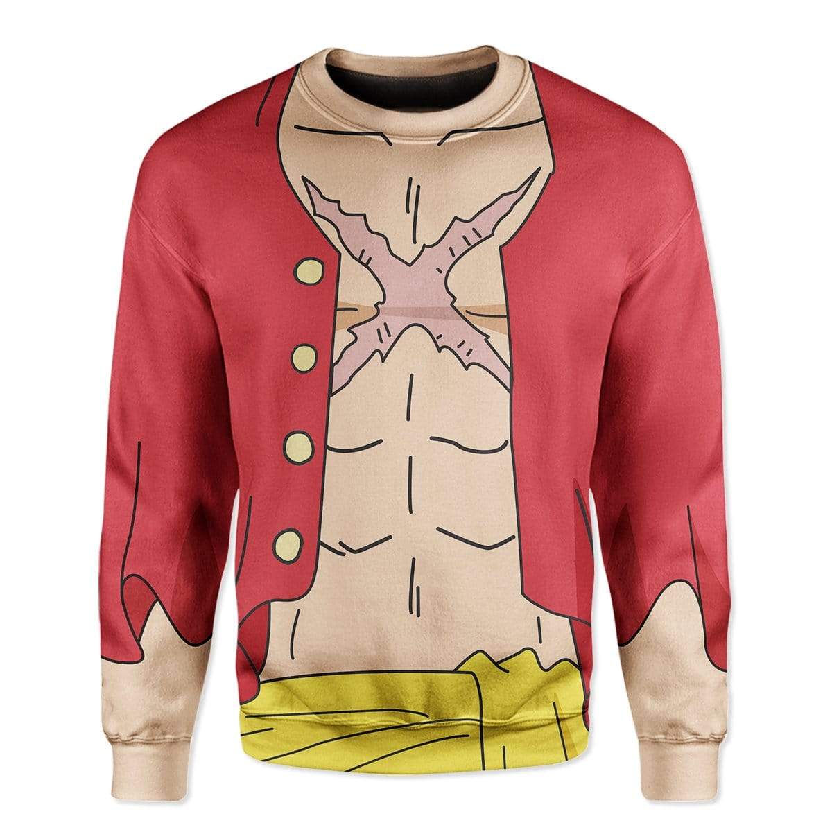 Gearhumans Cosplay Luffy One Piece Custom T-Shirts Hoodies Apparel