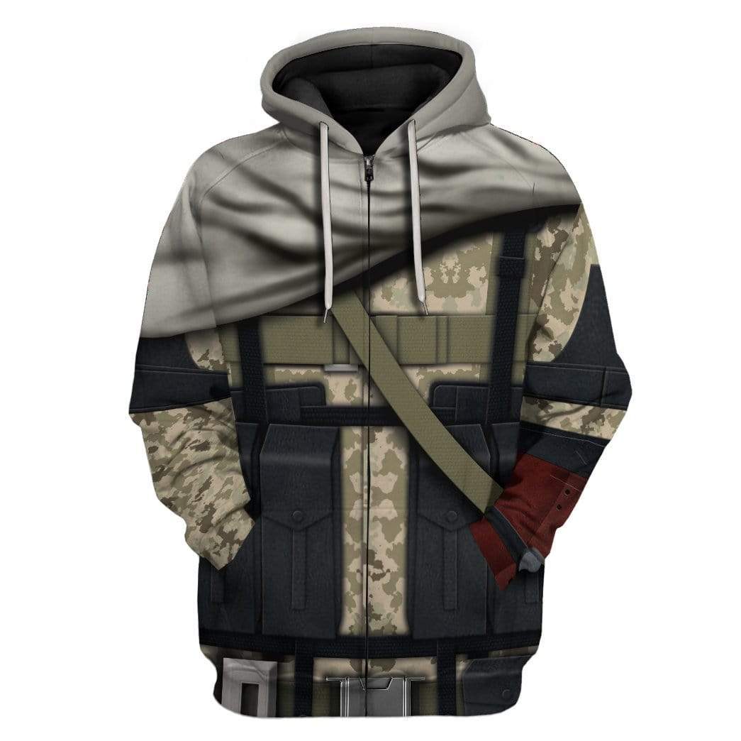 metal gear jacket Gearhumans Cosplay Metal Gear Big Boss Venom Snake Custom T-Shirts Hoo