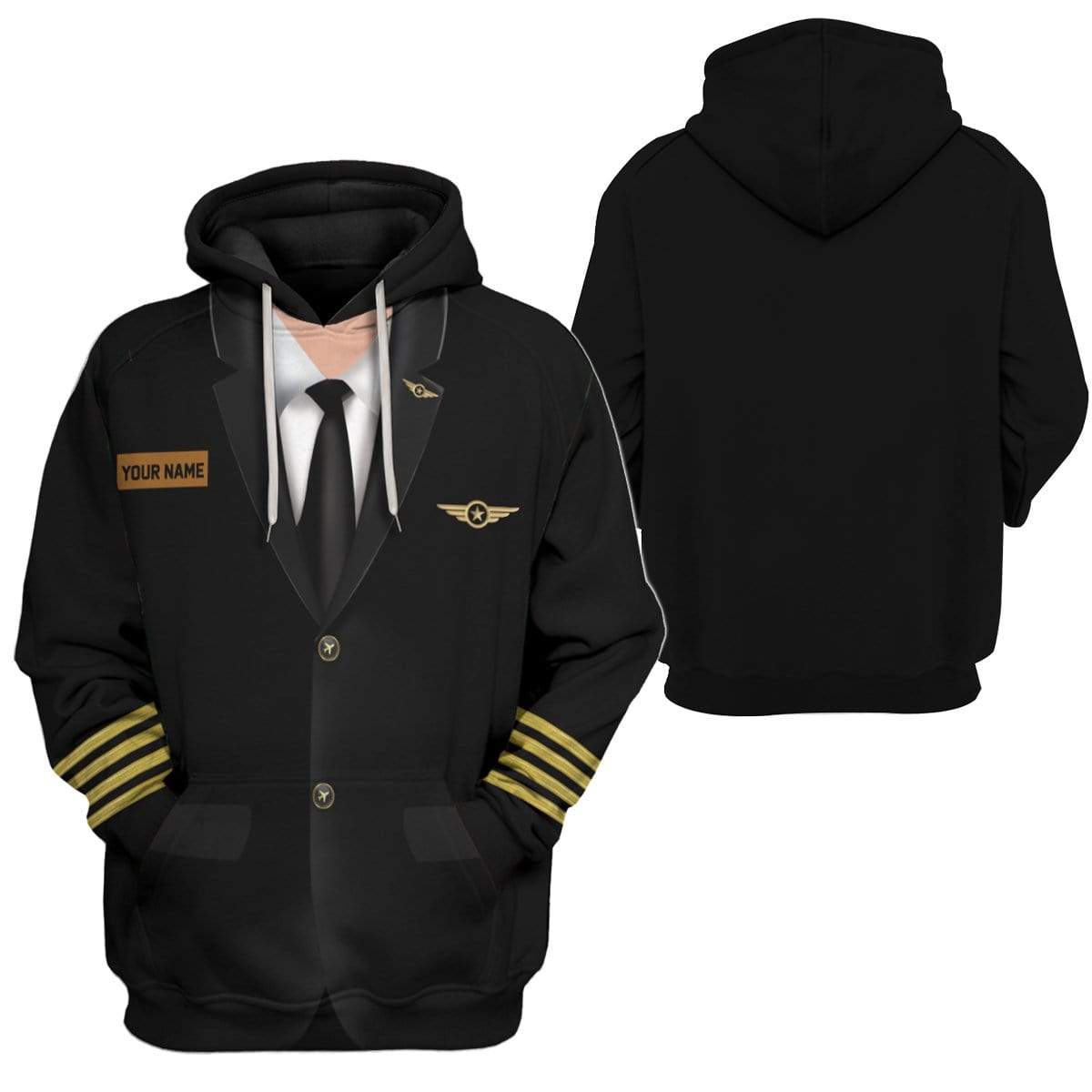 Cosplay Pilot Custom Name T-Shirts Hoodies Apparel CO-AT0601205 3D Custom Fleece Hoodies 