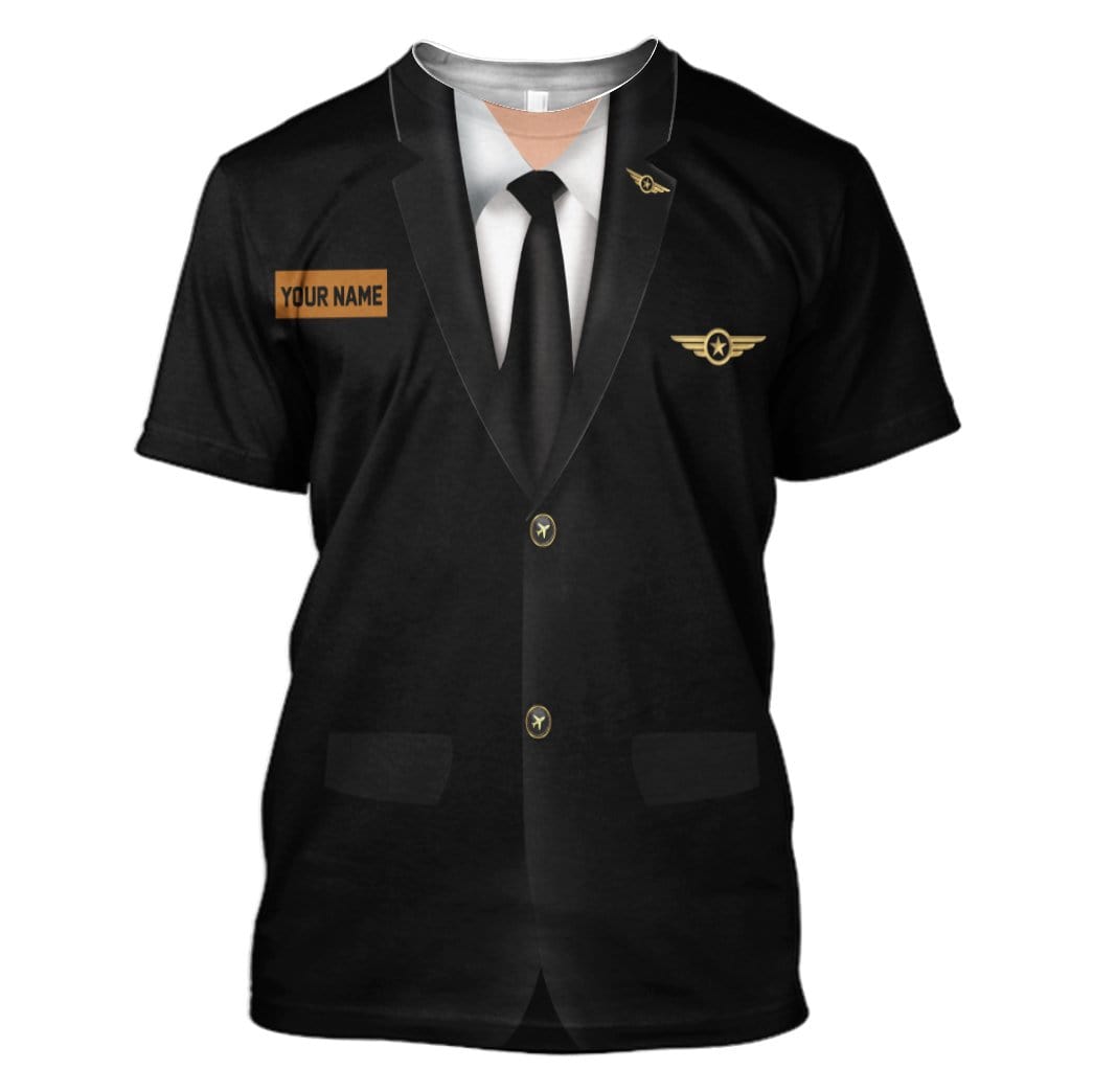 Cosplay Pilot Custom Name T-Shirts Hoodies Apparel CO-AT0601205 3D Custom Fleece Hoodies T-Shirt S 
