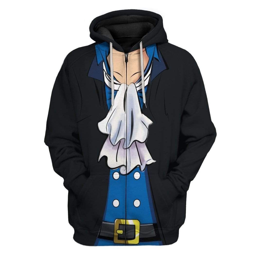 Cosplay Sabo One Piece Custom T-Shirts Hoodies Apparel CO-AT2712191 3D Custom Fleece Hoodies Zip Hoodie S 