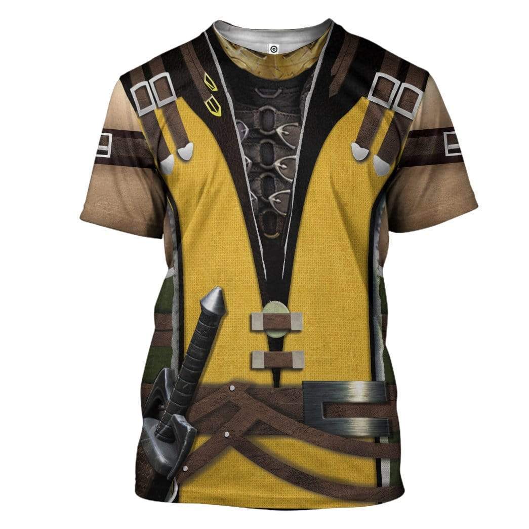 Cosplay Scorpion Mortal Kombat Custom T-Shirts Hoodies Apparel CO-TA0301205 3D Custom Fleece Hoodies T-Shirt S 