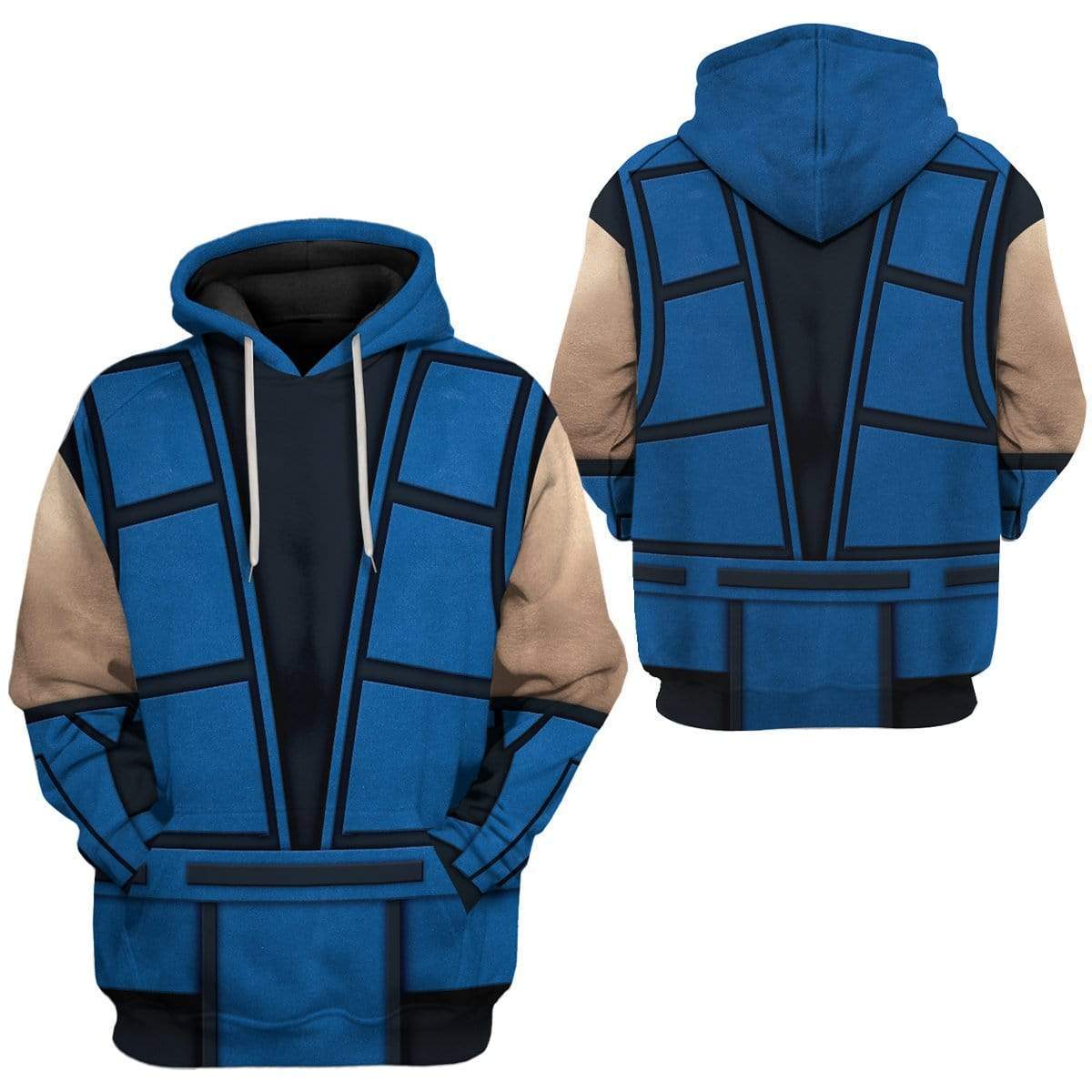 Cosplay Sub-Zero Mortal Kombat Custom T-Shirts Hoodies Apparel H16015 3D Custom Fleece Hoodies 