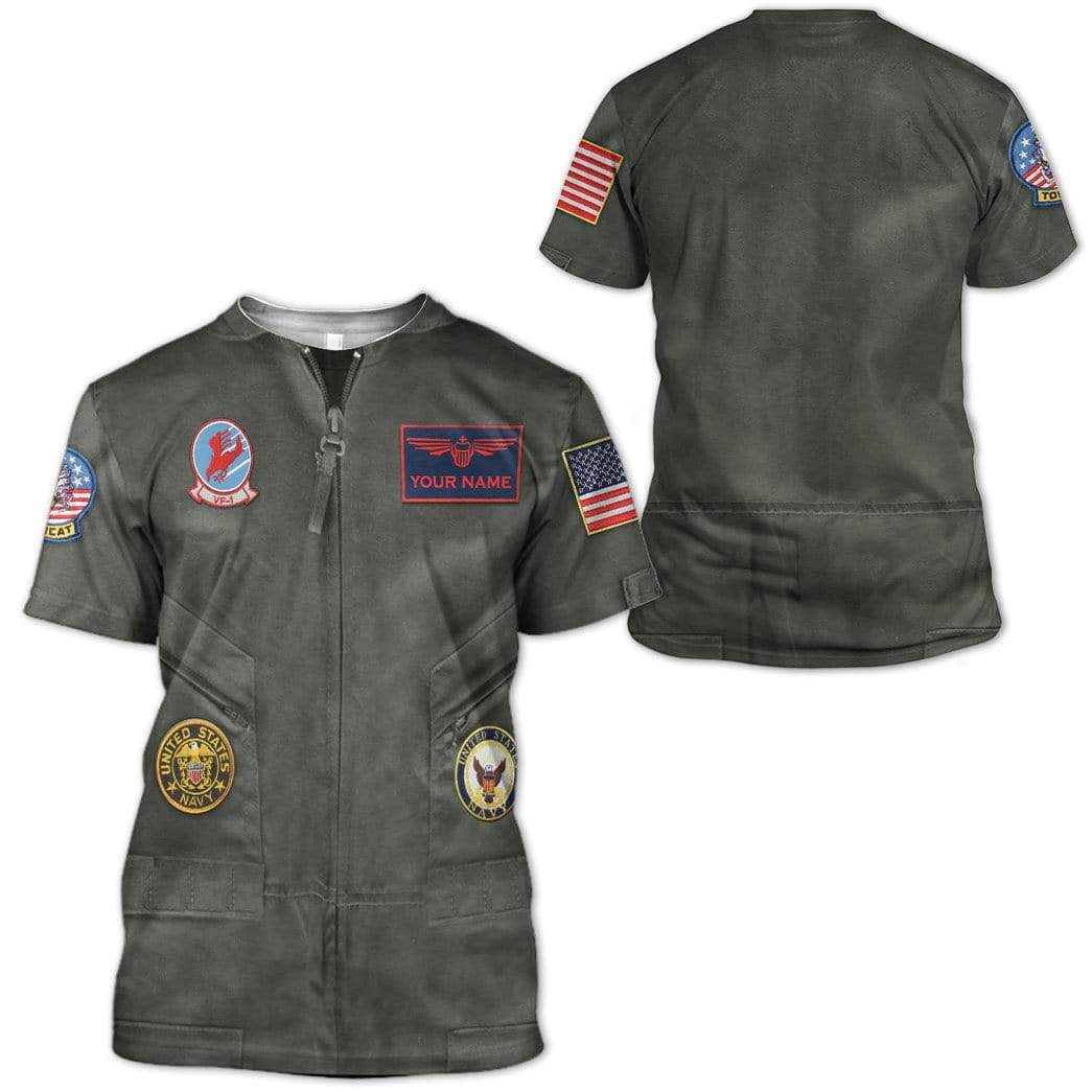 Cosplay Top Gun Pete Maverick Mitchell Custom Name T-Shirts Hoodies Apparel CO-DT0601204 3D Custom Fleece Hoodies 