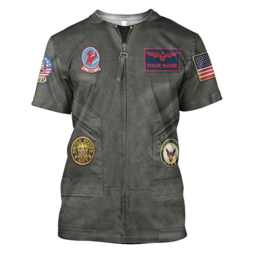 Cosplay Top Gun Pete Maverick Mitchell Custom Name T-Shirts Hoodies Apparel CO-DT0601204 3D Custom Fleece Hoodies T-Shirt S 