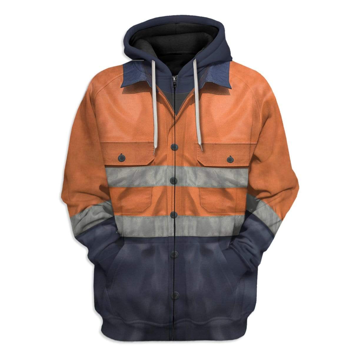 Cosplay Workman Mining Custom T-Shirts Hoodies Apparel CO-QM1001204 3D Custom Fleece Hoodies Zip Hoodie S 