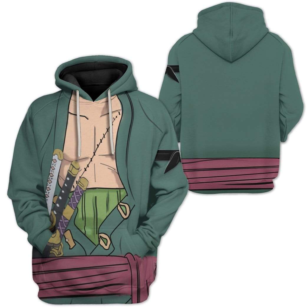 Cosplay Zoro One Piece Custom T-Shirts Hoodies Apparel CO-AT2612192 3D Custom Fleece Hoodies 