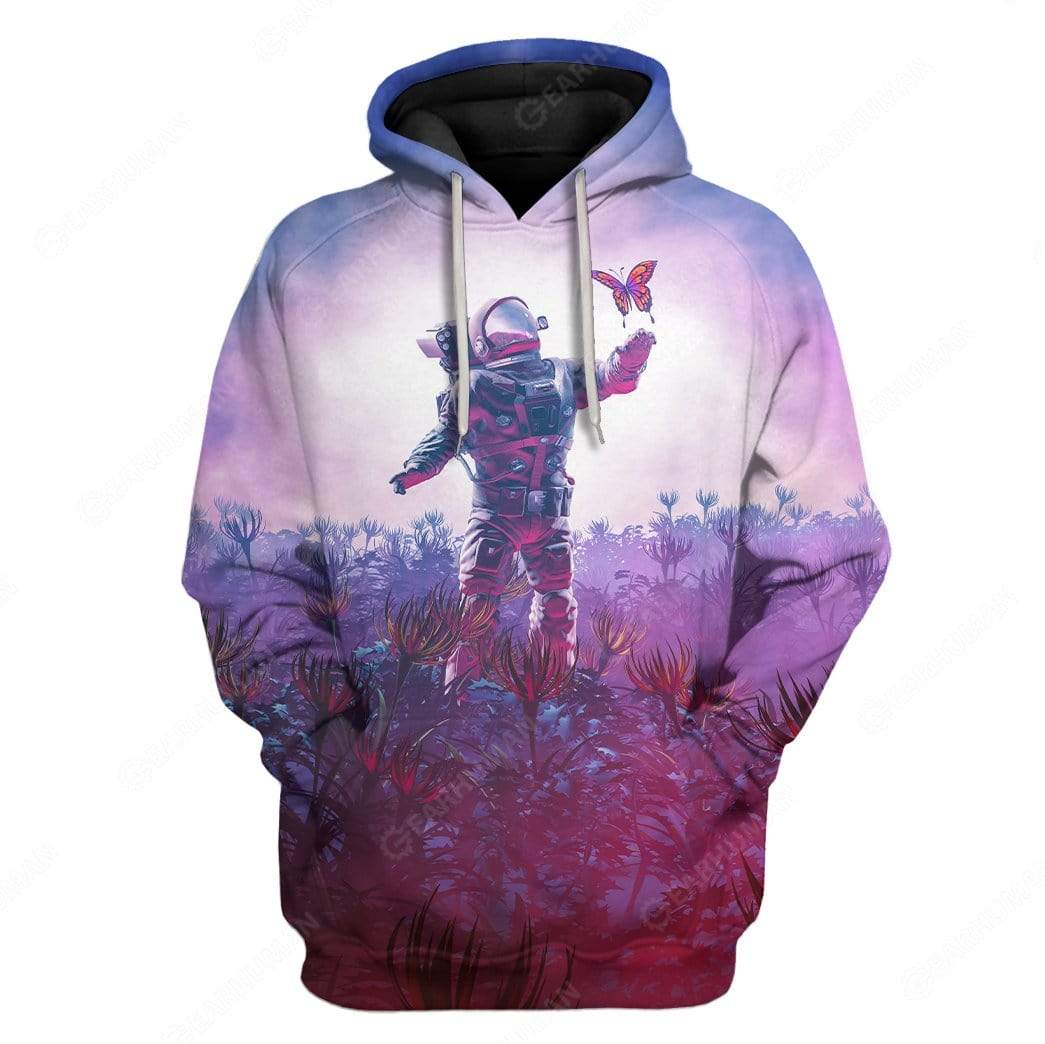 Custom Astronaut And Butterfly Apparel HD-AT0391915 3D Custom Fleece Hoodies Hoodie S 