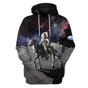 Custom Astronaut George Washington in Space T-Shirts Hoodies Apparel HI-DT1212192 3D Custom Fleece Hoodies Hoodie S 