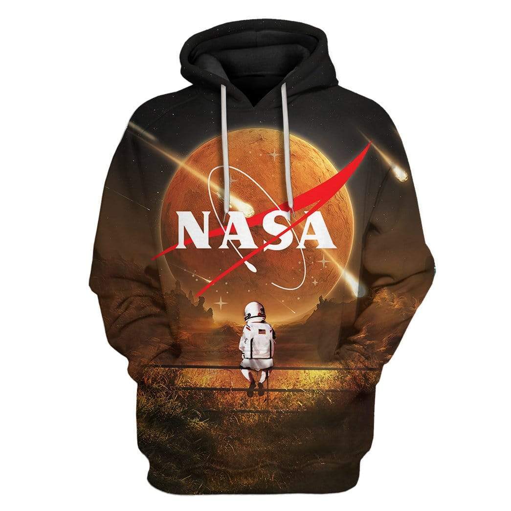 Custom Astronaut In Mars Apparel HD-GH2181925 3D Custom Fleece Hoodies Hoodie S 