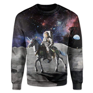 Gearhumans Custom Astronaut Napoleon Bonaparte in Space T-Shirts Hoodies Apparel