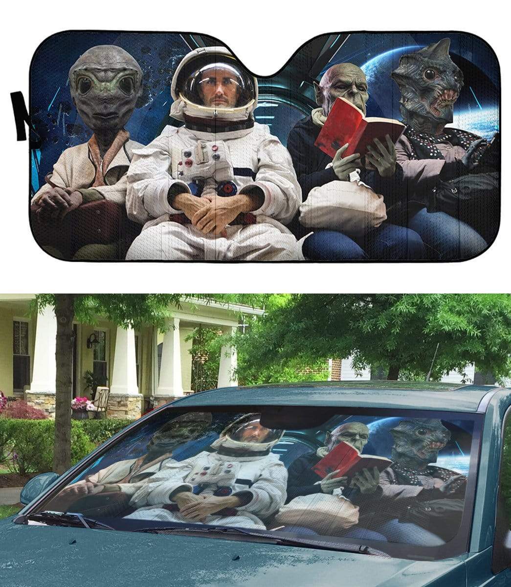 Custom Car Auto Sunshade Aliens With Human HD-GH1981908-SS Auto Sunshade 