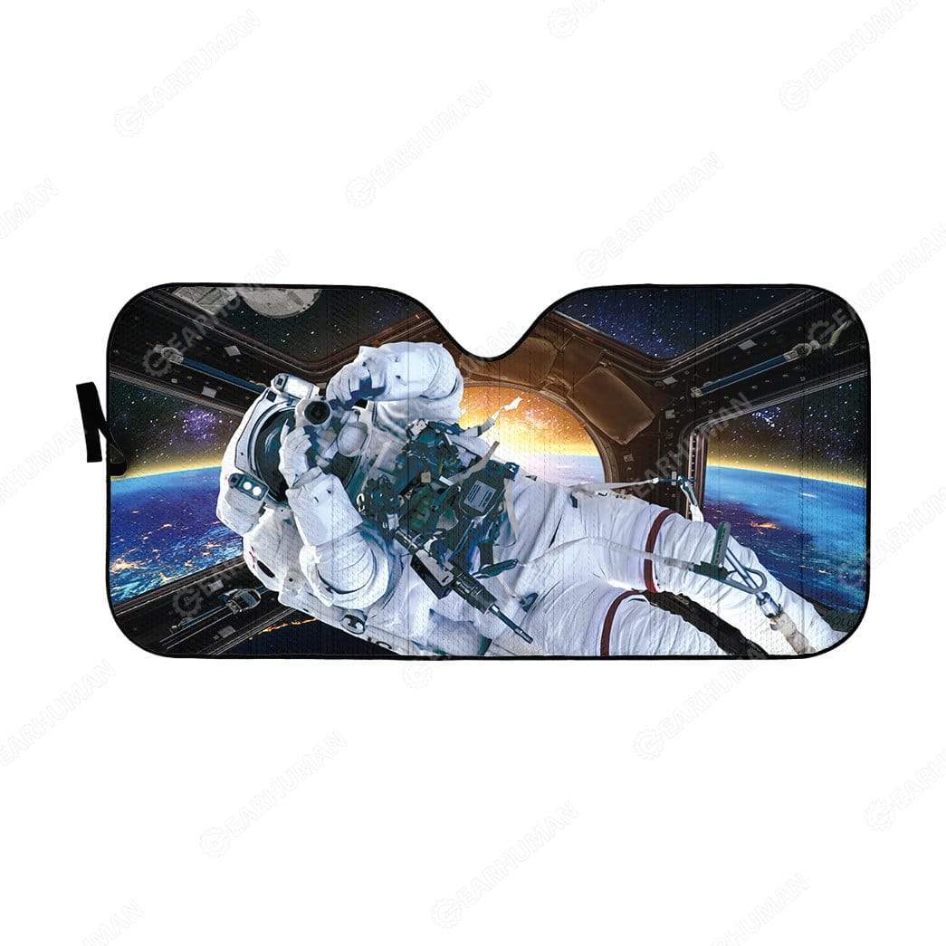 Custom Car Auto Sunshade Astronaut HD-DT0391901-SS Auto Sunshade 57''x27.5'' 