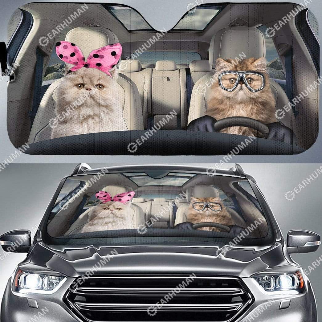 Custom Car Auto Sunshade Cat HD-GH1481905-SS Auto Sunshade 