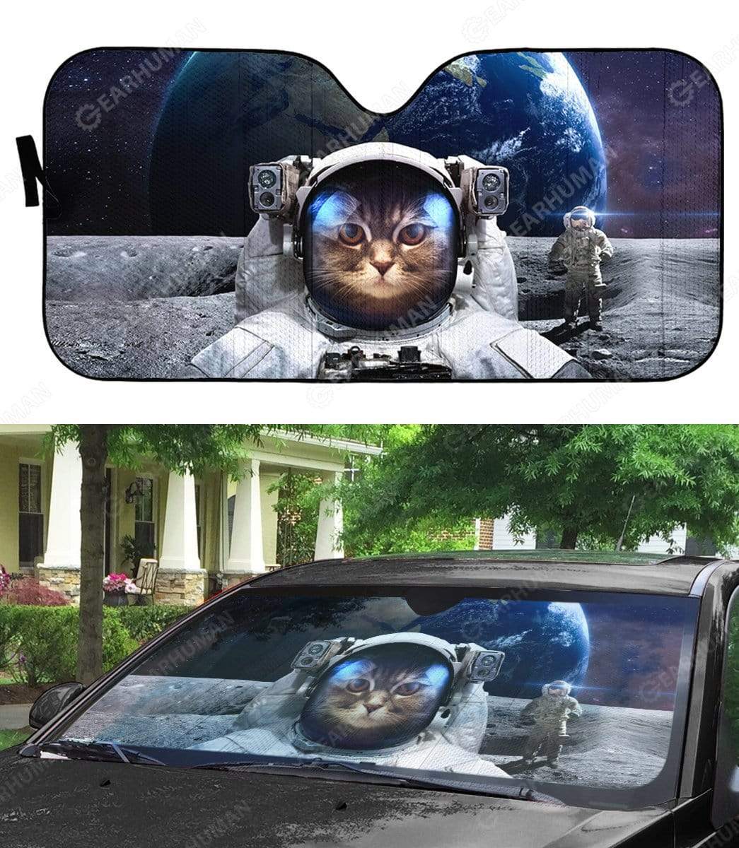 Custom Car Auto Sunshade Cat In Space HD-AT0391911-SS Auto Sunshade 