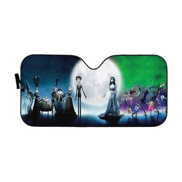 Custom Car Auto Sunshade Corpse Bride HD-DT2781903-SS Auto Sunshade 57''x27.5'' 