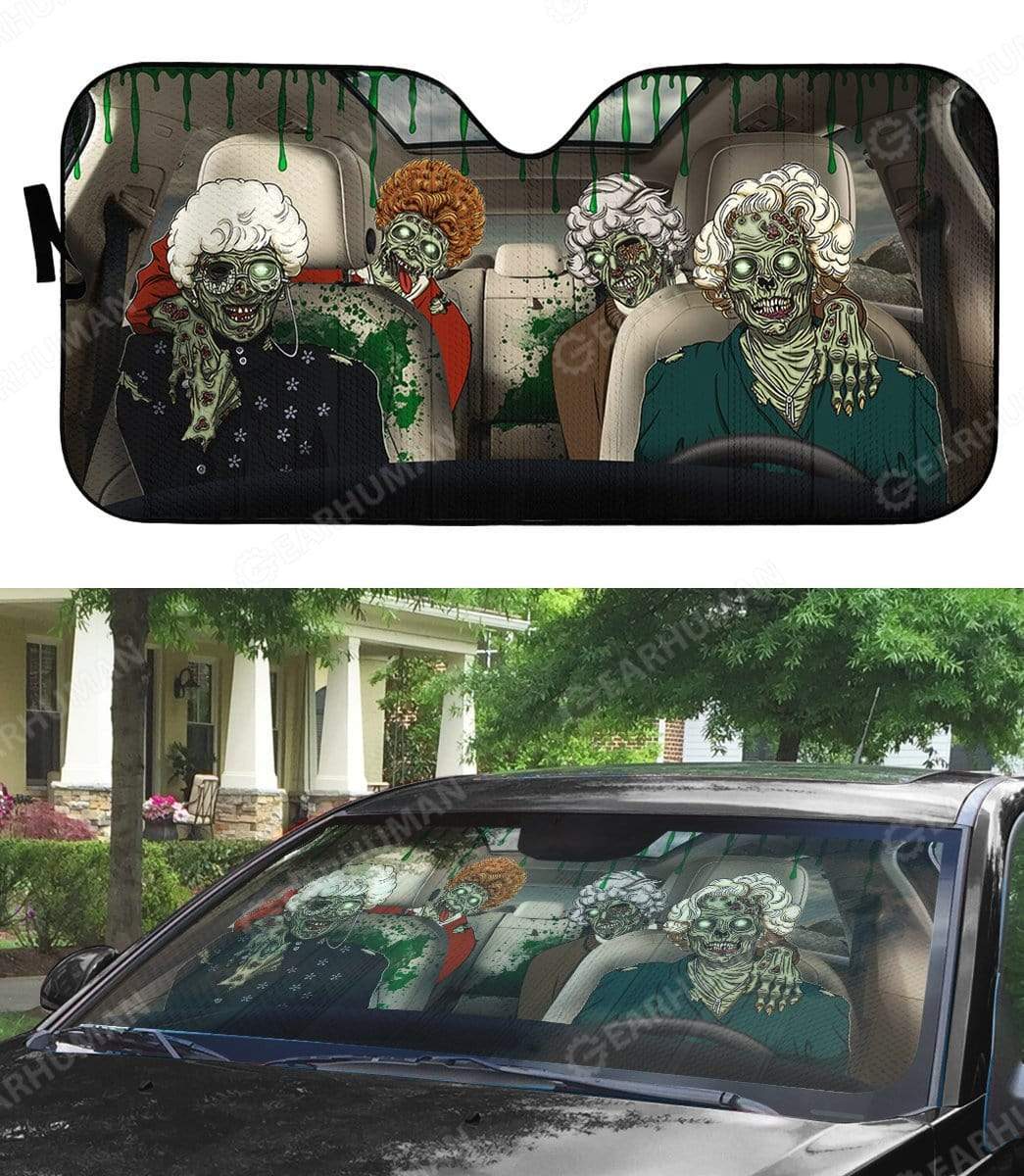 Custom Car Auto Sunshade Golden Ghouls HD-DT2481913-SS Auto Sunshade 