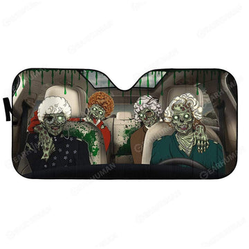 Gearhumans Custom Car Auto Sunshade Golden Ghouls