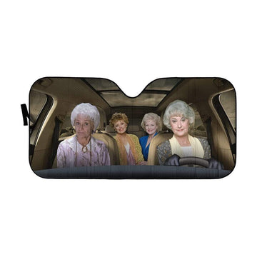 Gearhumans Custom Car Auto Sunshade Golden Girls