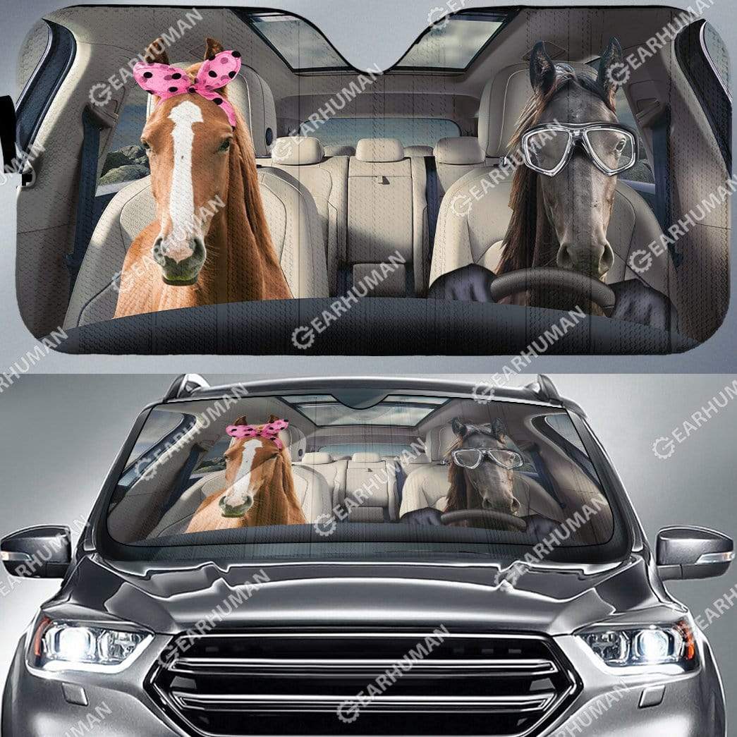 Custom Car Auto Sunshade Horse HD-GH1481912-SS Auto Sunshade 