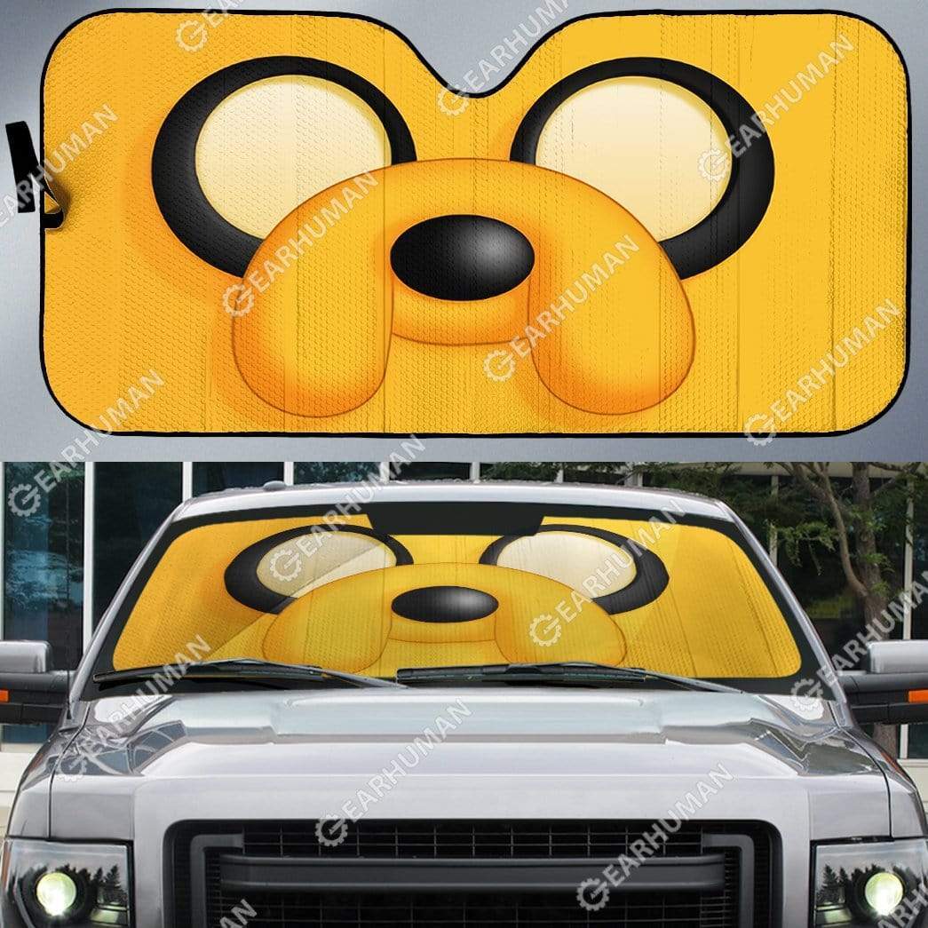 Custom Car Auto Sunshade Jake the Dog HD-GH1581939-SS Auto Sunshade 