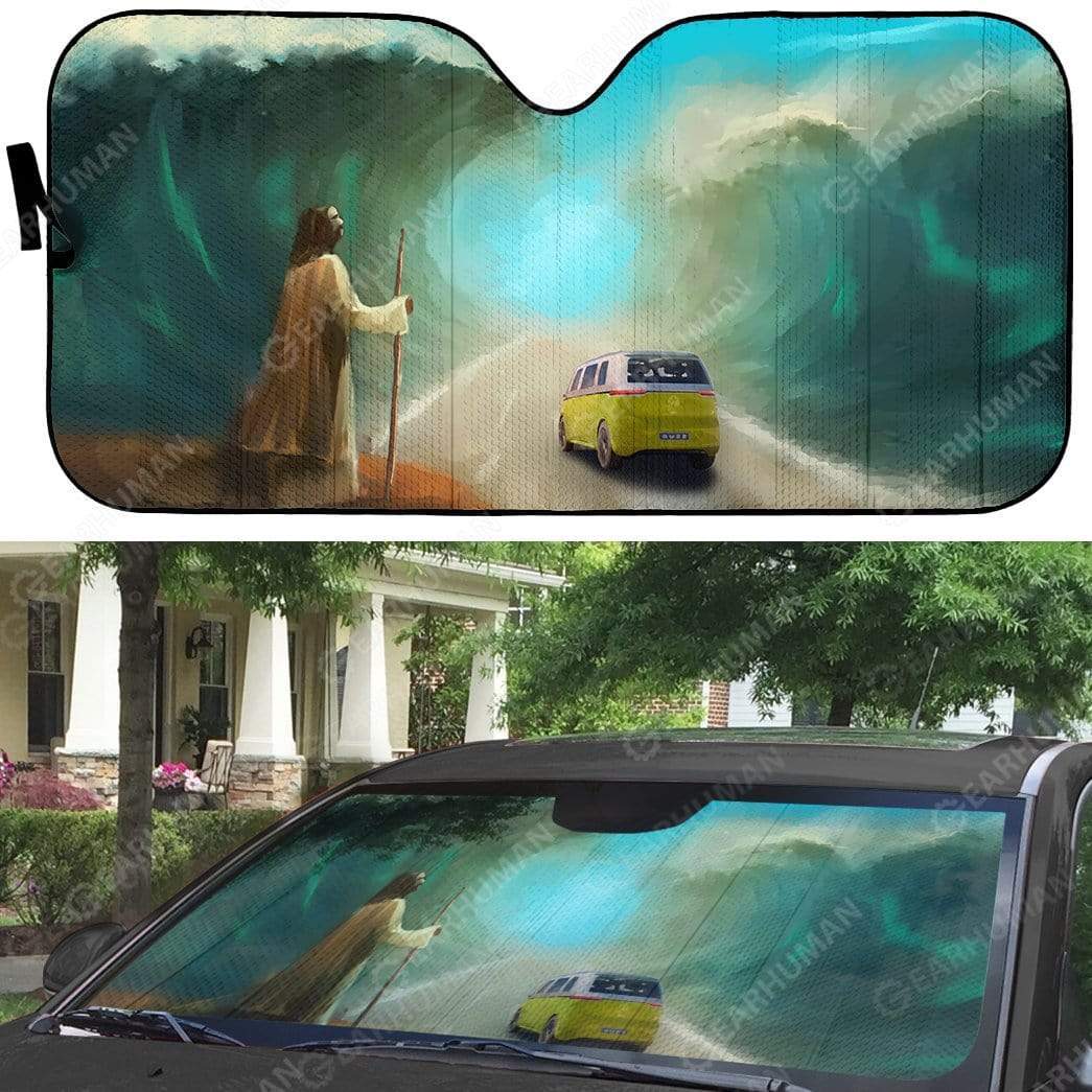 Custom Car Auto Sunshade Jesus HD-TA1091910-SS Auto Sunshade 