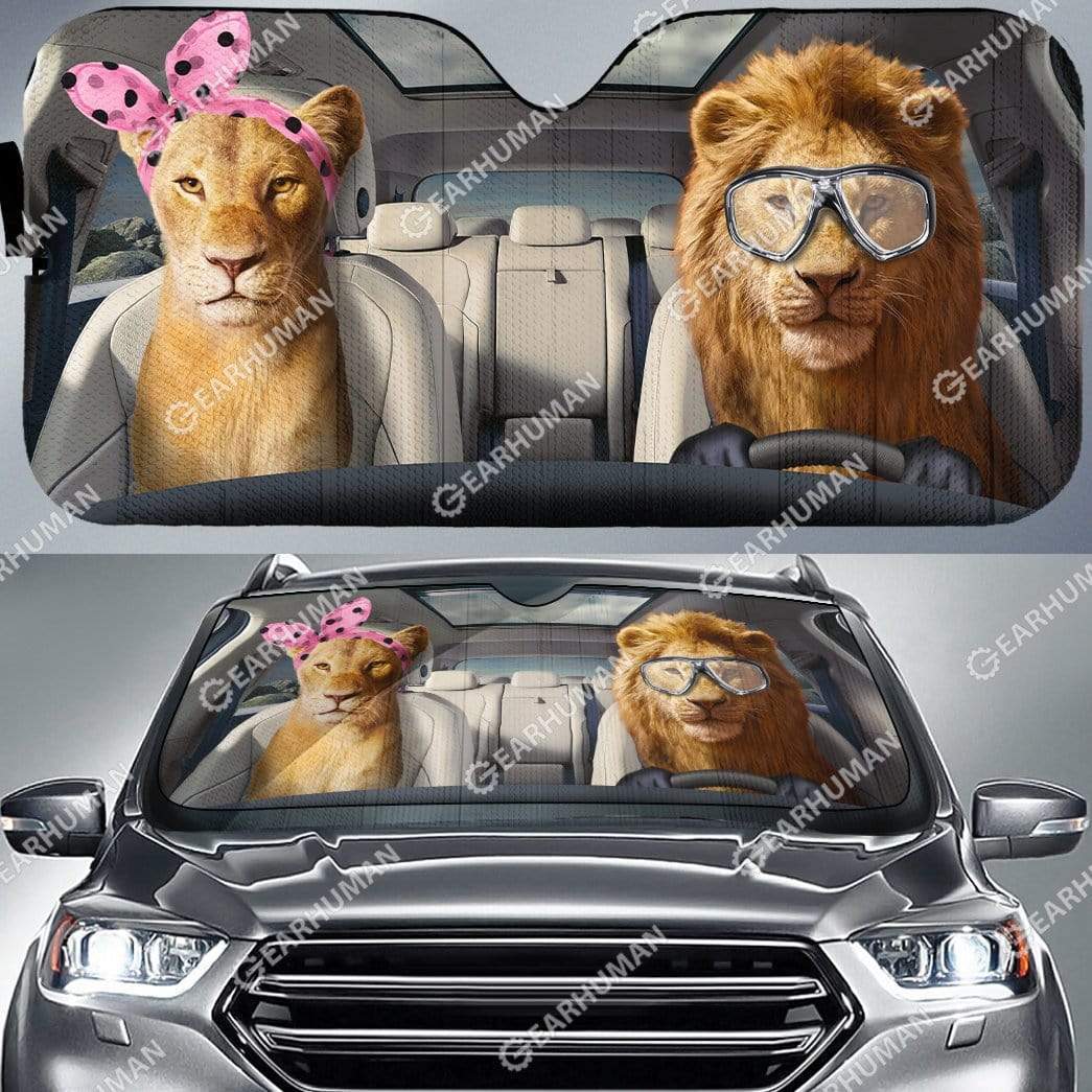 Custom Car Auto Sunshade Lion King HD-GH1481901-SS Auto Sunshade 
