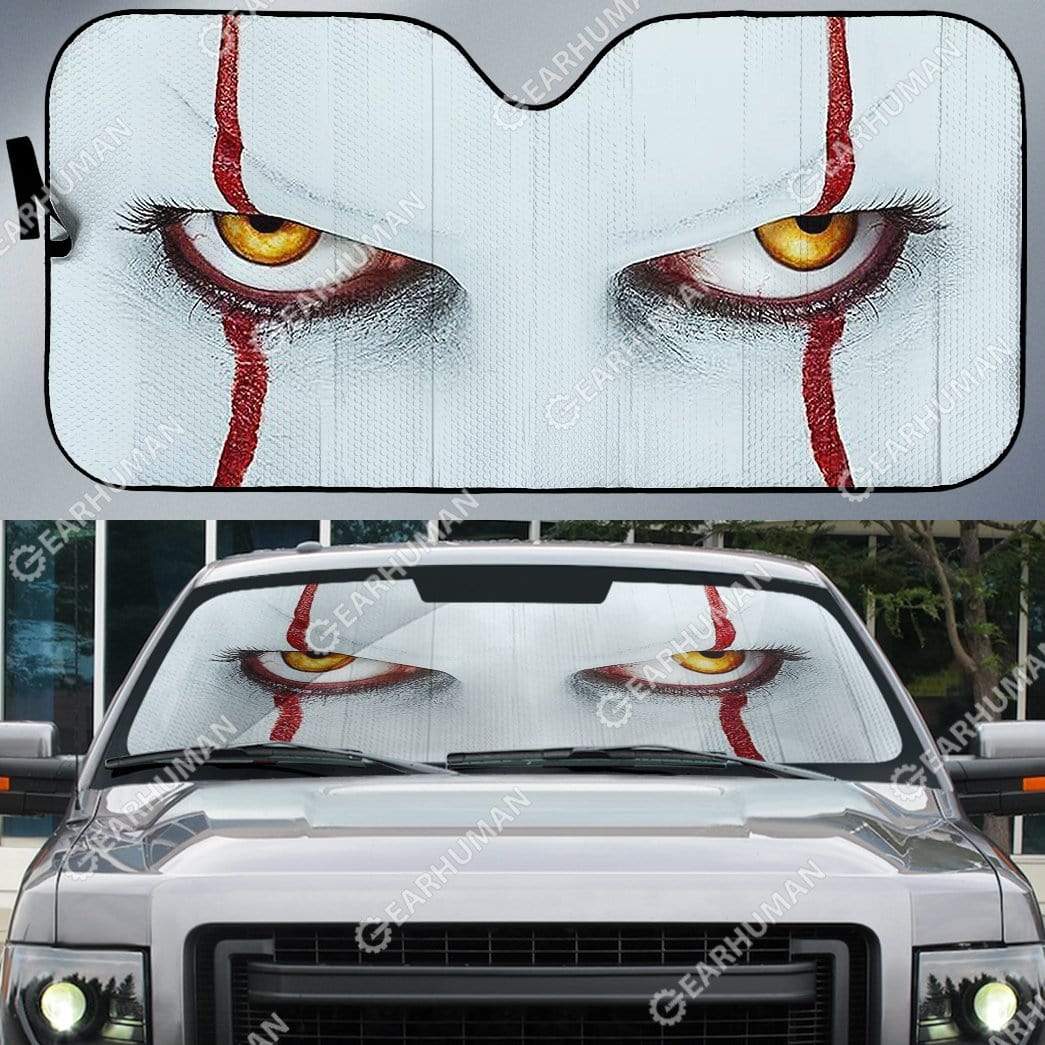 Gearhumans Custom Car Auto Sunshade Pennywise