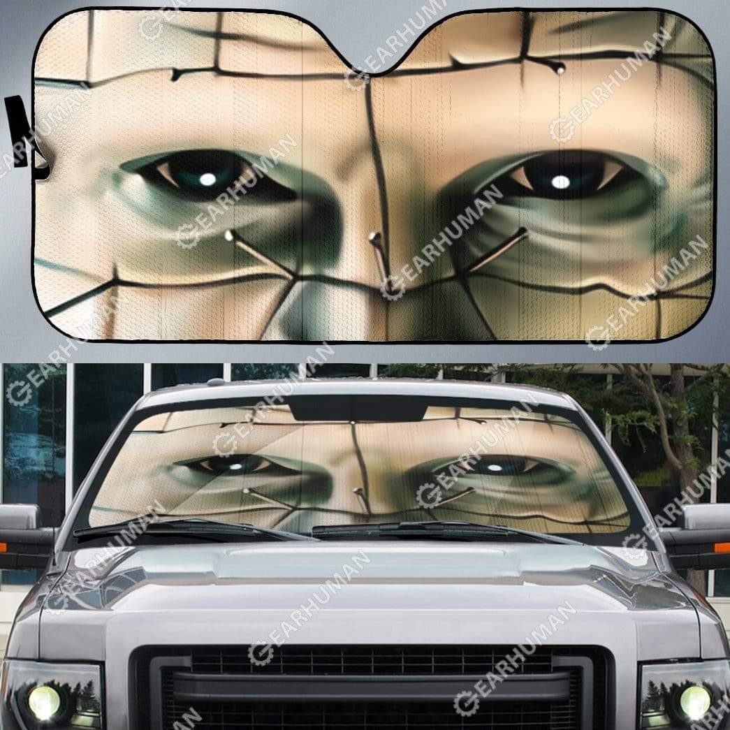 Custom Car Auto Sunshade Pinhead HD-GH1581942-SS Auto Sunshade 