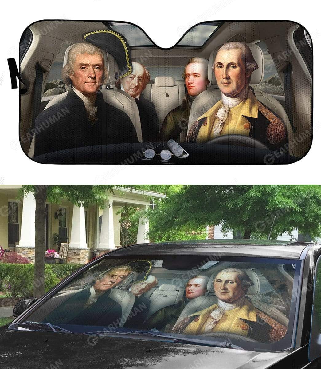 Custom Car Auto Sunshade Presidents Of The United States HD-DT2191907-SS Auto Sunshade 