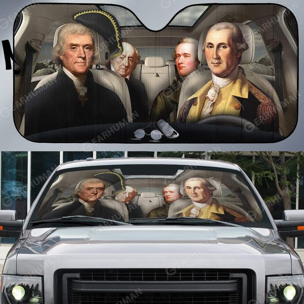 Custom Car Auto Sunshade Presidents Of The United States HD-DT2191907-SS Auto Sunshade 