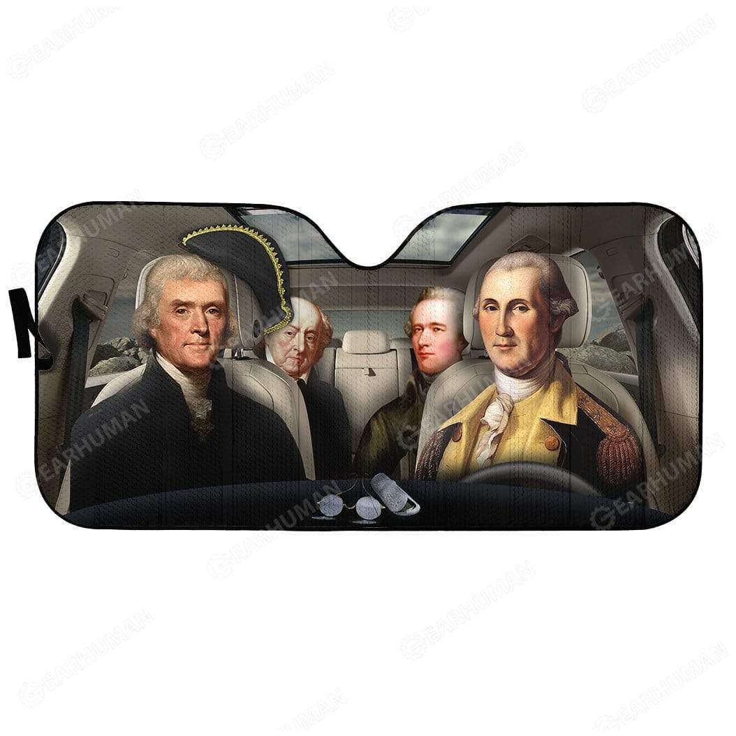 Custom Car Auto Sunshade Presidents Of The United States HD-DT2191907-SS Auto Sunshade 57''x27.5'' 