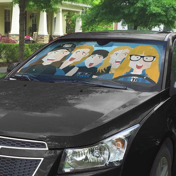 Gearhumans Custom Car Auto Sunshade Wayne's World