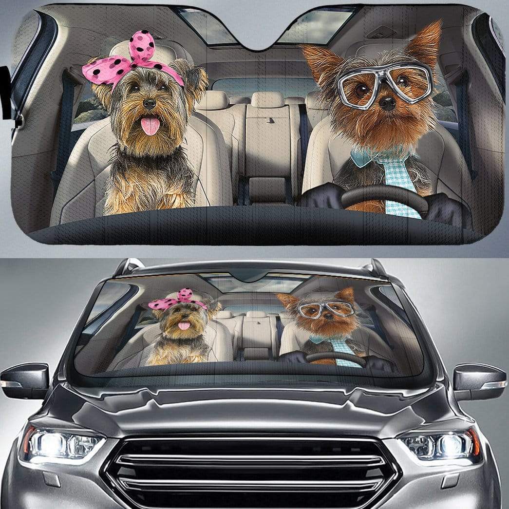 Custom Car Auto Sunshade Yorkshire Terrier HD-GH1481921-SS Auto Sunshade 